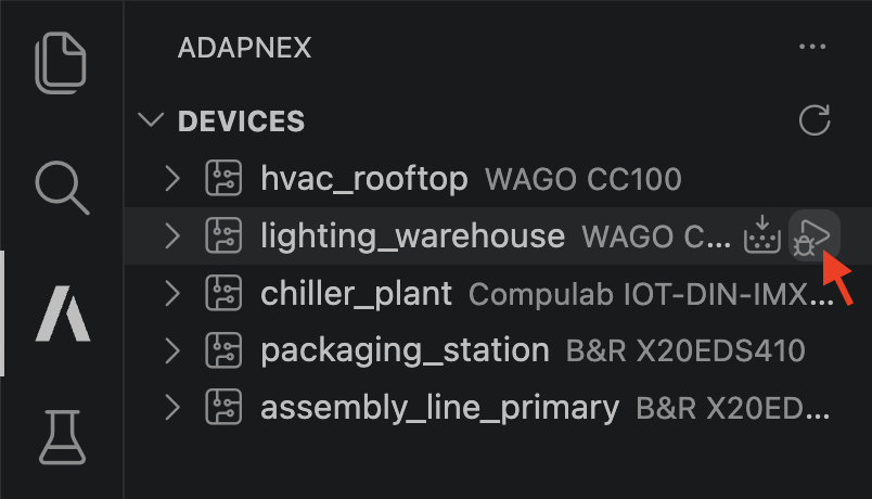 Run on Device in VS Code